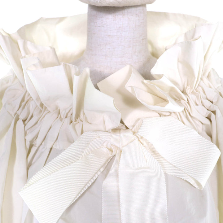 Excellent PATOU tops Organic cotton drawstring puff sleeves 34 TO0320011007W