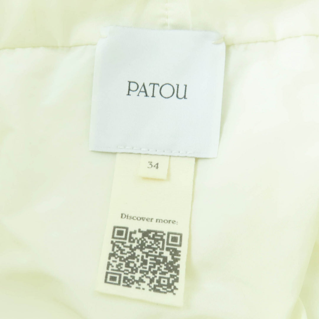 Excellent PATOU tops Organic cotton drawstring puff sleeves 34 TO0320011007W