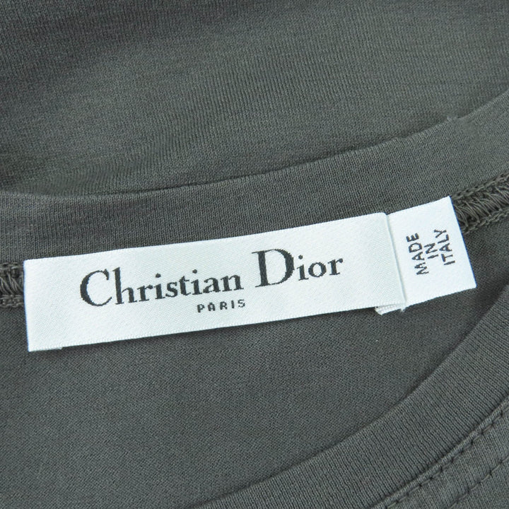 Excellent Christian Dior Tank top J'Adore Dior Distressed cotton jersey gray