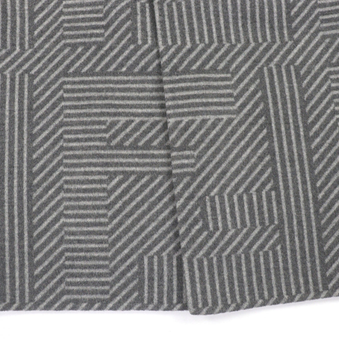 Excellent FENDI Chester coat Overall handle gray wool mens 46 FF0770