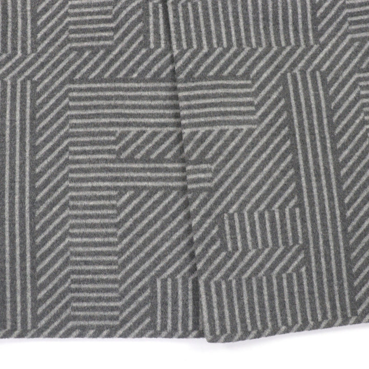 Excellent FENDI Chester coat Overall handle gray wool mens 46 FF0770