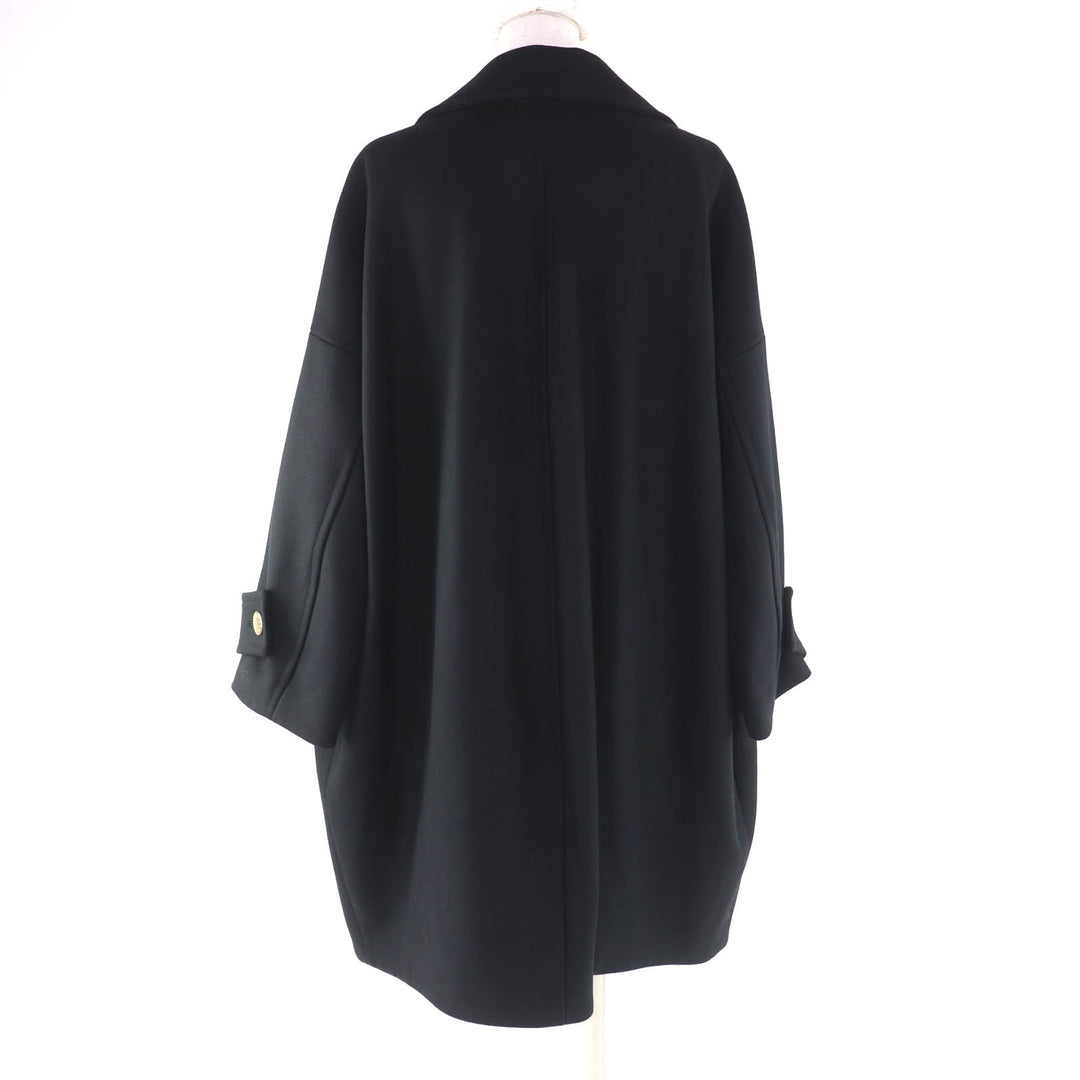 Pristine Mackintosh coat HUMBIE CHESTER COCOON black wool Women 8 L242MO1149FM2K