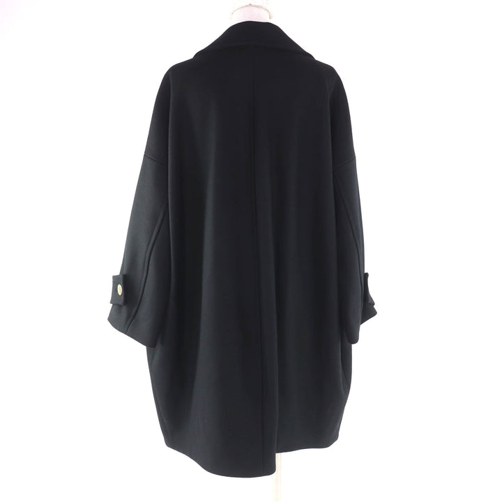 Pristine Mackintosh coat HUMBIE CHESTER COCOON black wool Women 8 L242MO1149FM2K