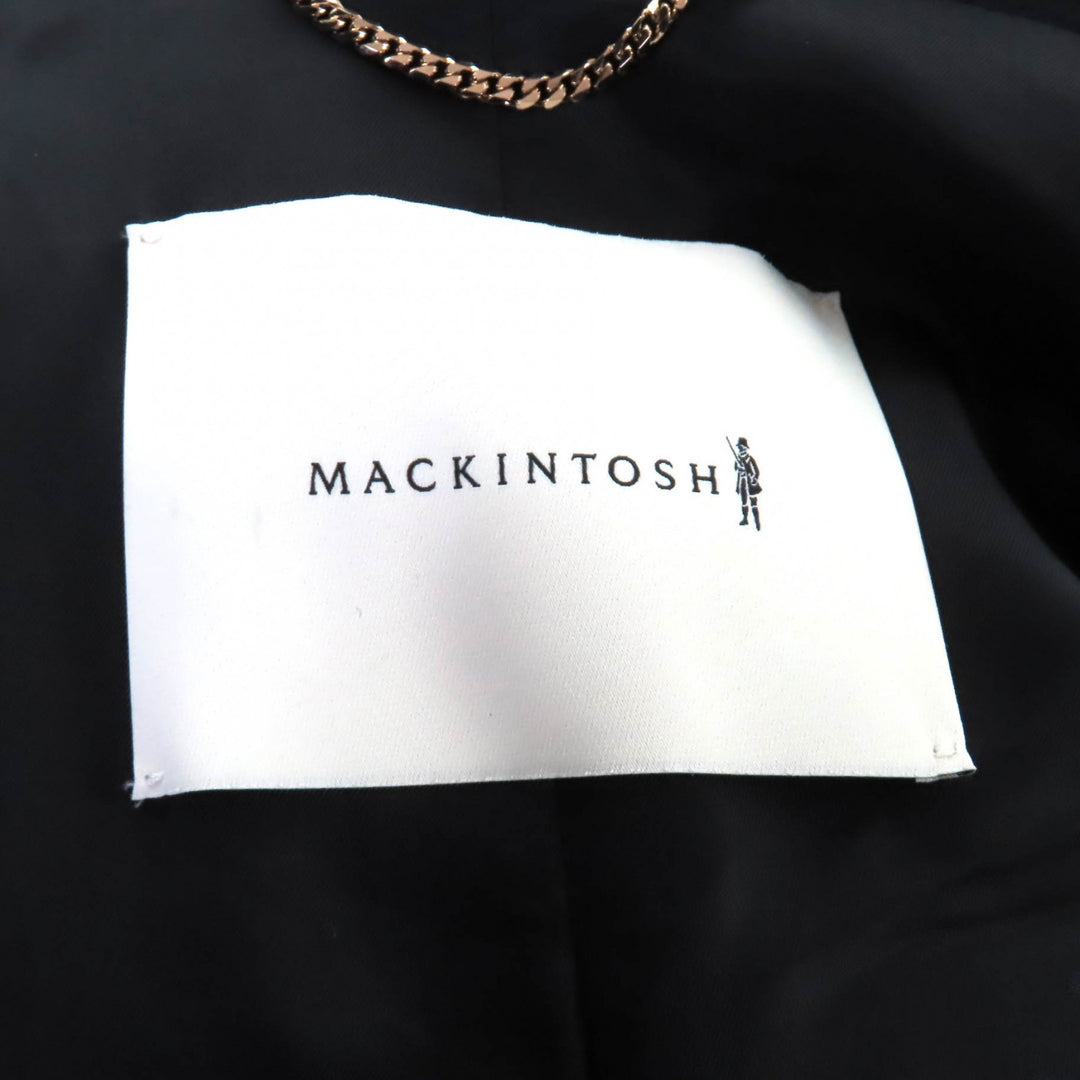 Pristine Mackintosh coat HUMBIE CHESTER COCOON black wool Women 8 L242MO1149FM2K