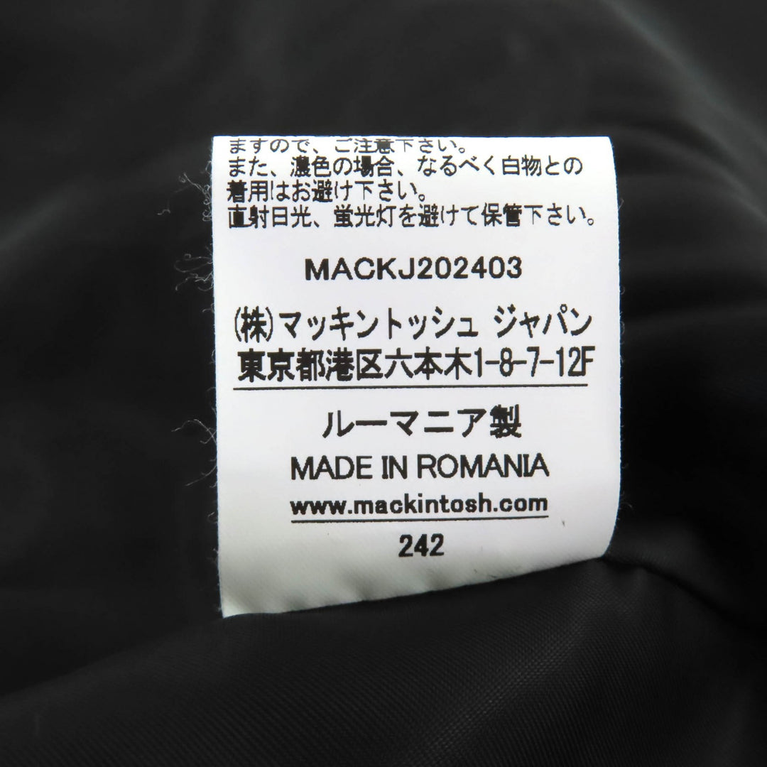 Pristine Mackintosh coat HUMBIE CHESTER COCOON black wool Women 8 L242MO1149FM2K