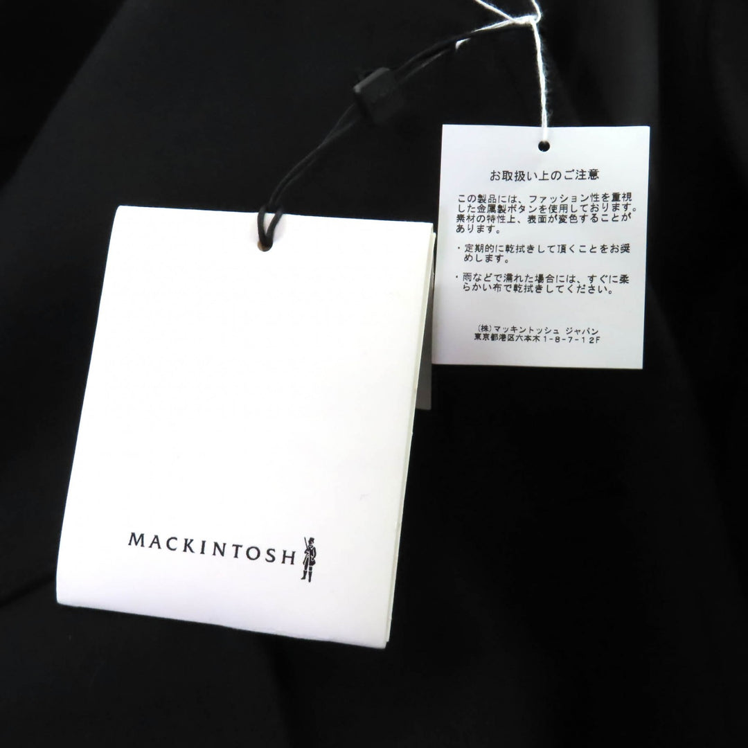 Pristine Mackintosh coat HUMBIE CHESTER COCOON black wool Women 8 L242MO1149FM2K