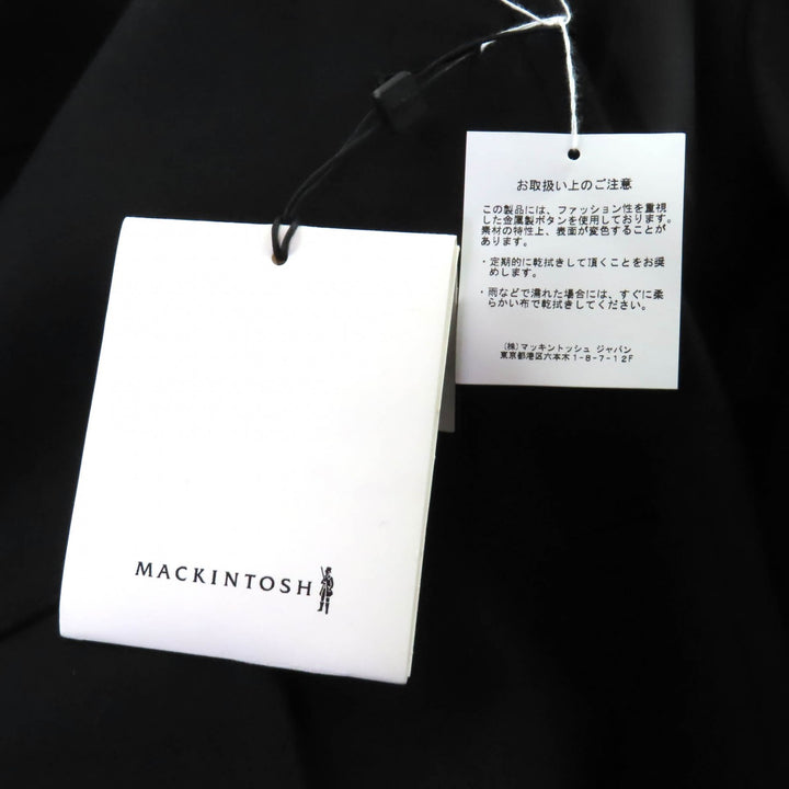 Pristine Mackintosh coat HUMBIE CHESTER COCOON black wool Women 8 L242MO1149FM2K