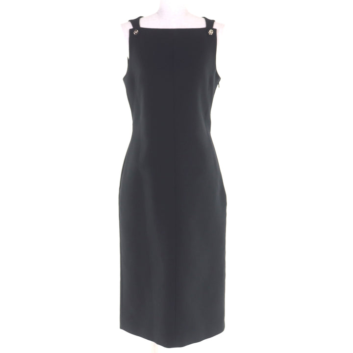 Excellent GUCCI one piece black cotton Women 42 813807