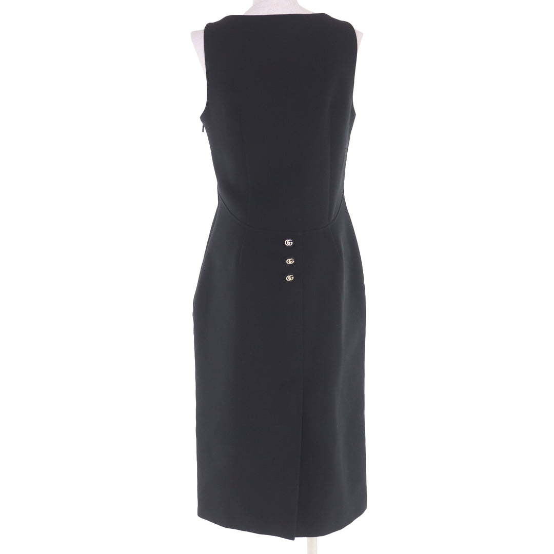 Excellent GUCCI one piece black cotton Women 42 813807