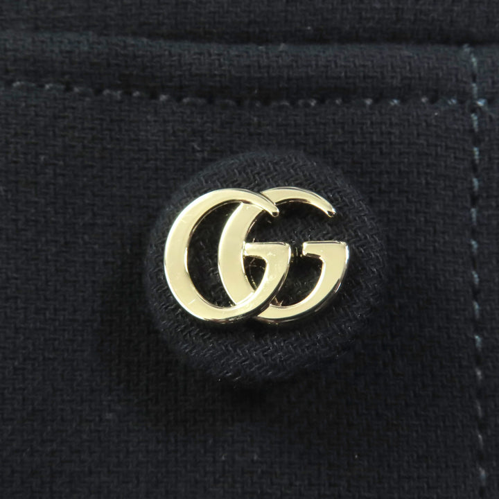 Excellent GUCCI one piece black cotton Women 42 813807