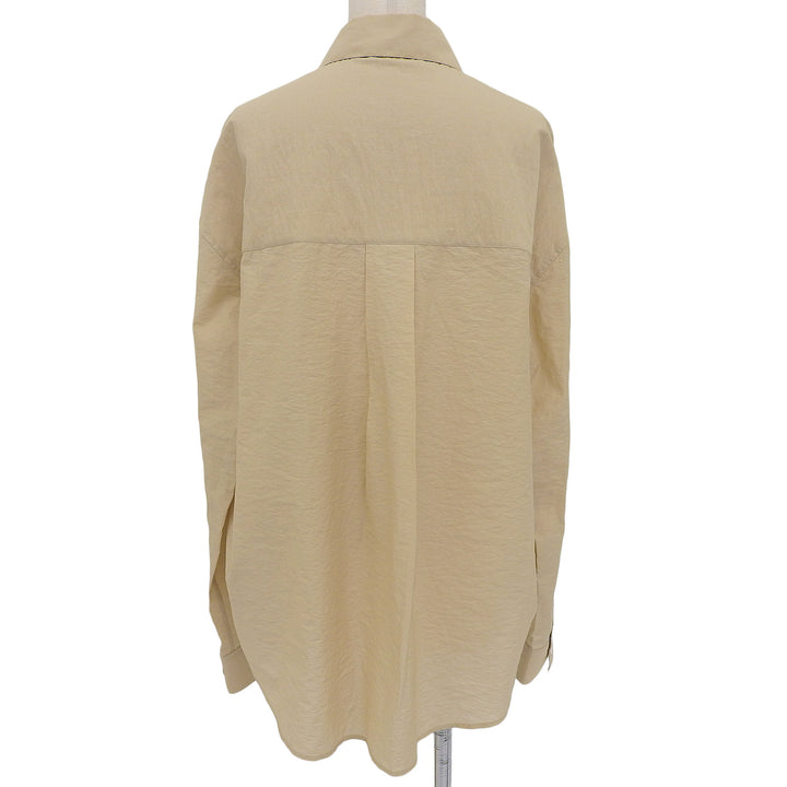 Excellent LOEWE×Paulas Ibiza Long sleeve shirt beige cotton mens 38 H616Y05X79