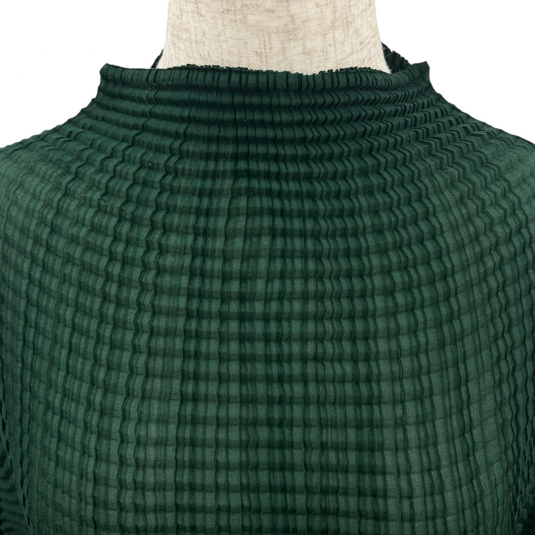 Excellent ISSEY MIYAKE T-shirt Waffle-knit high-neck long-sleeved M IM71-FJ507