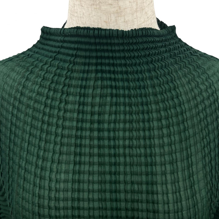 Excellent ISSEY MIYAKE T-shirt Waffle-knit high-neck long-sleeved M IM71-FJ507