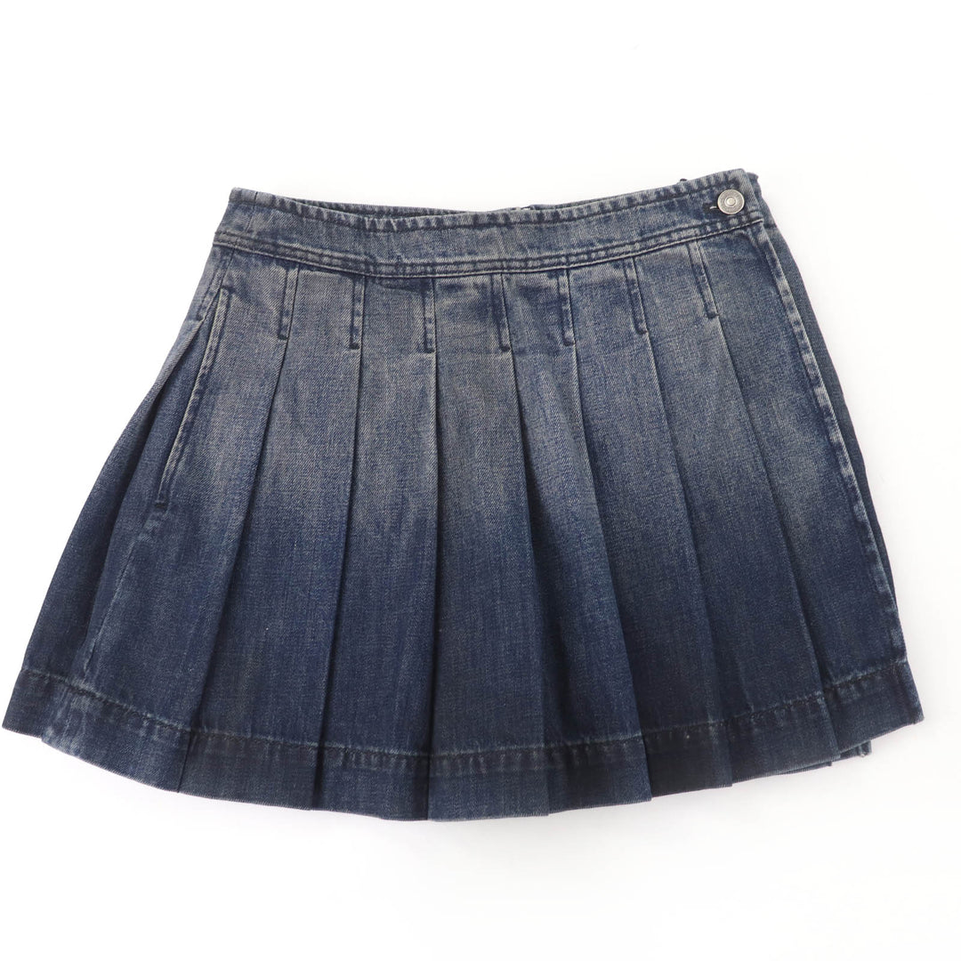 Excellent Christian Dior Shorts Oblique Washed Denim Culottes 38 452J51A3382