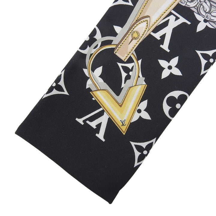 Excellent LOUIS VUITTON scarf Bando Monogram Confidential bandana silk M78656