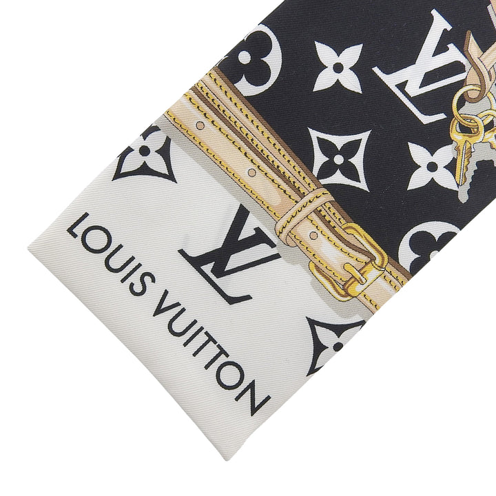 Excellent LOUIS VUITTON scarf Bando Monogram Confidential bandana silk M78656