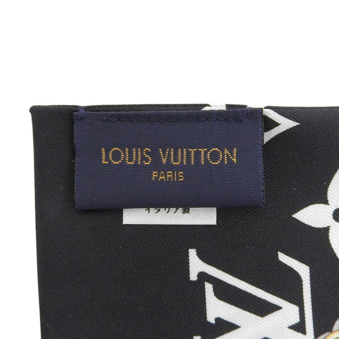 Excellent LOUIS VUITTON scarf Bando Monogram Confidential bandana silk M78656