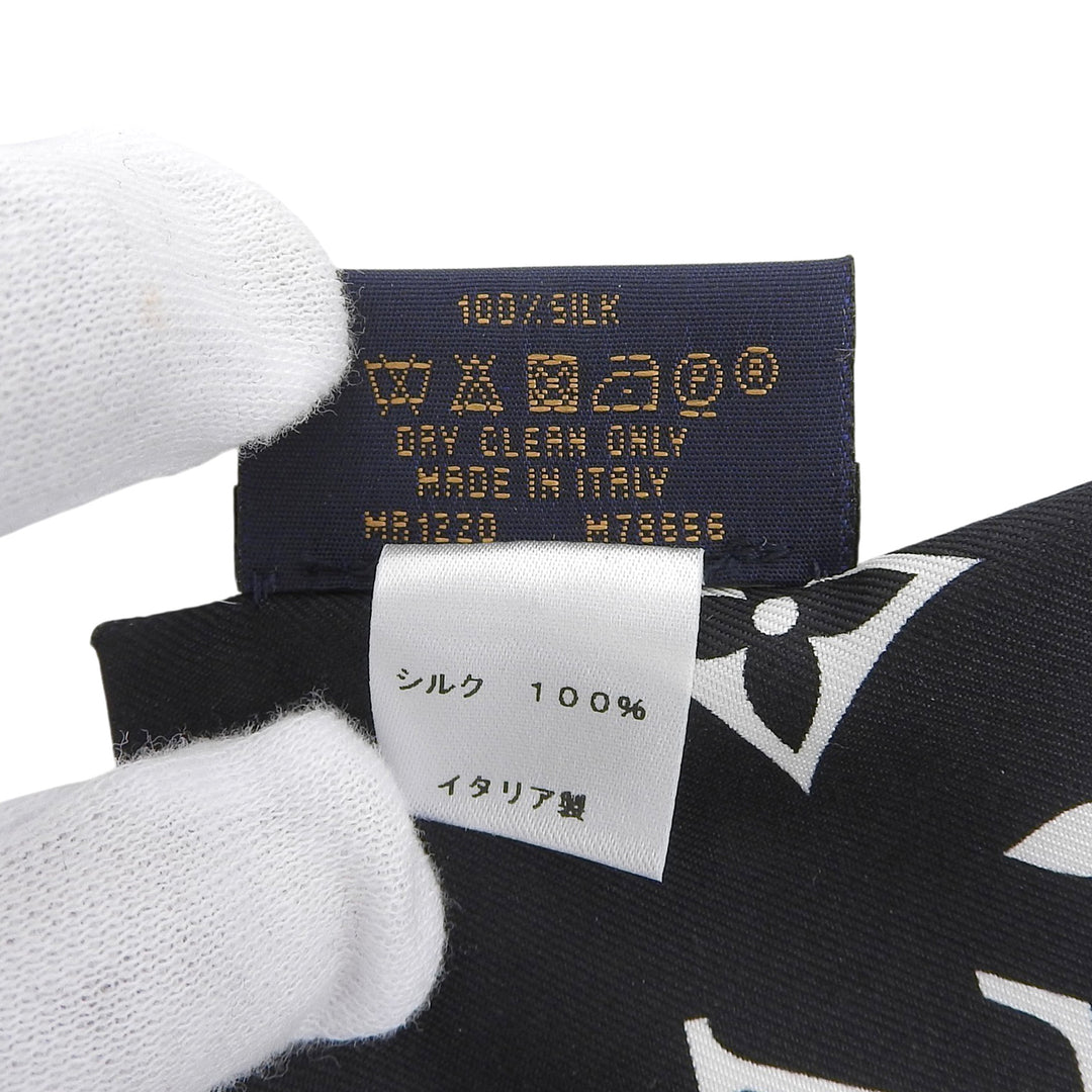 Excellent LOUIS VUITTON scarf Bando Monogram Confidential bandana silk M78656