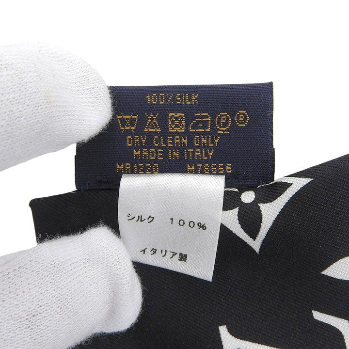 Excellent LOUIS VUITTON scarf Bando Monogram Confidential bandana silk M78656