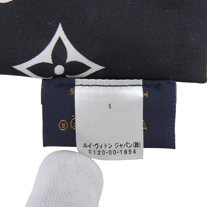 Excellent LOUIS VUITTON scarf Bando Monogram Confidential bandana silk M78656