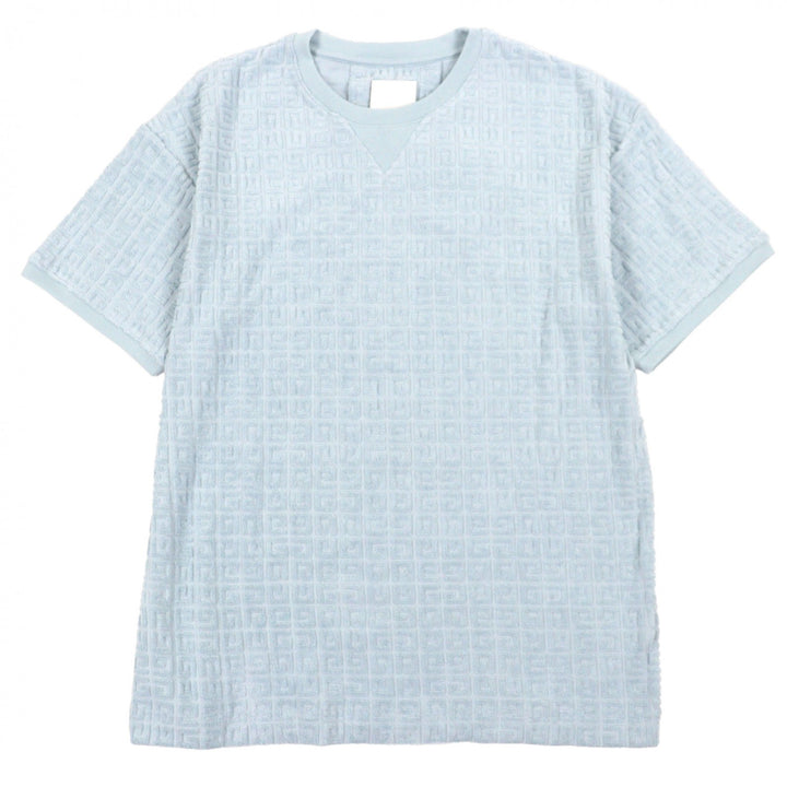Pristine GIVENCHY Short sleeve T-shirt Light blue cotton mens M BM71JA3YF0