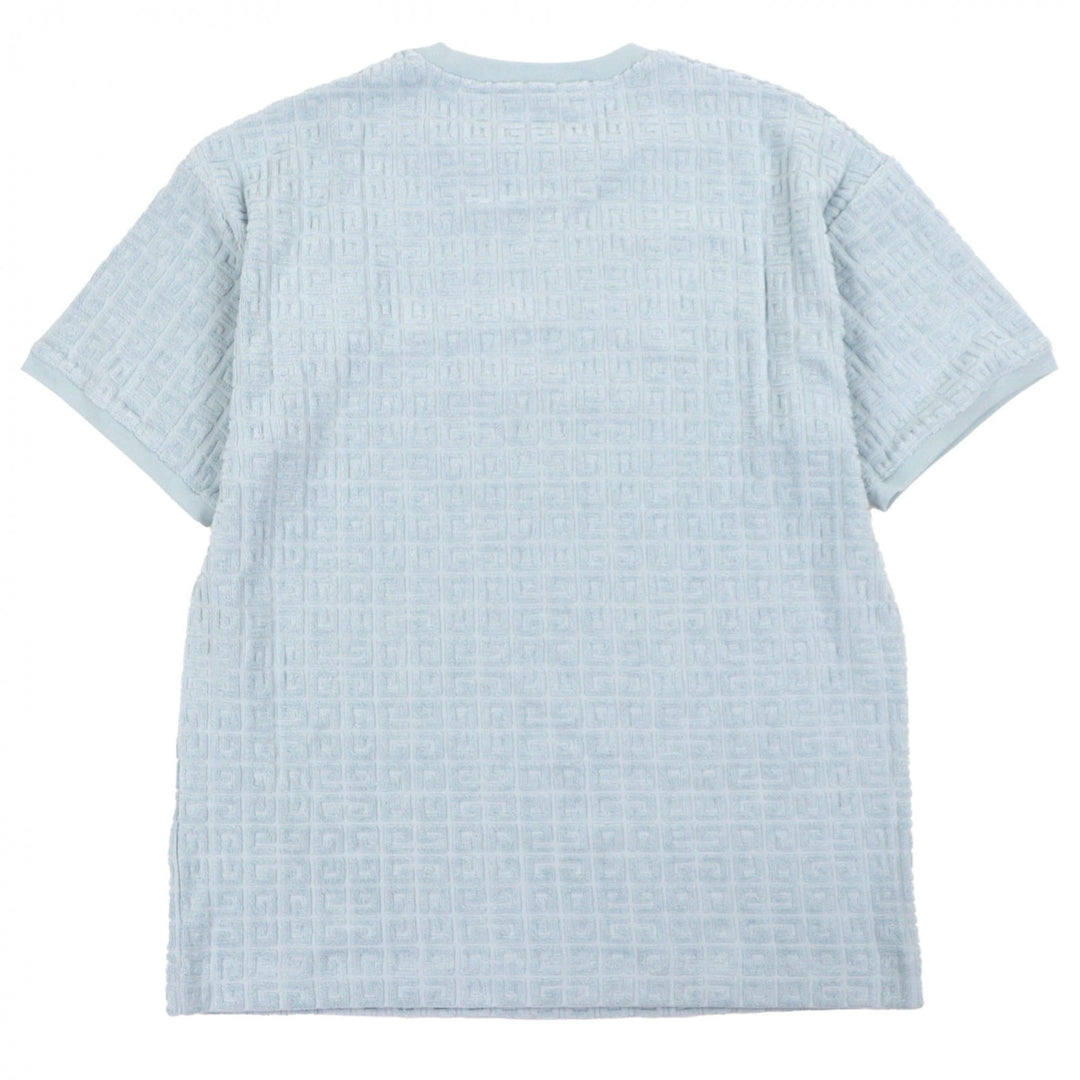 Pristine GIVENCHY Short sleeve T-shirt Light blue cotton mens M BM71JA3YF0