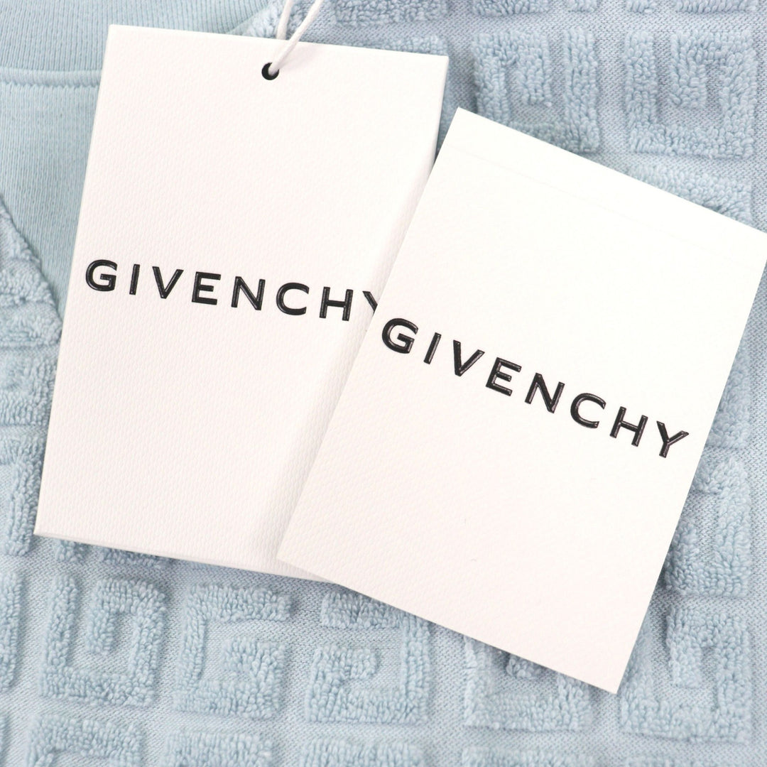 Pristine GIVENCHY Short sleeve T-shirt Light blue cotton mens M BM71JA3YF0