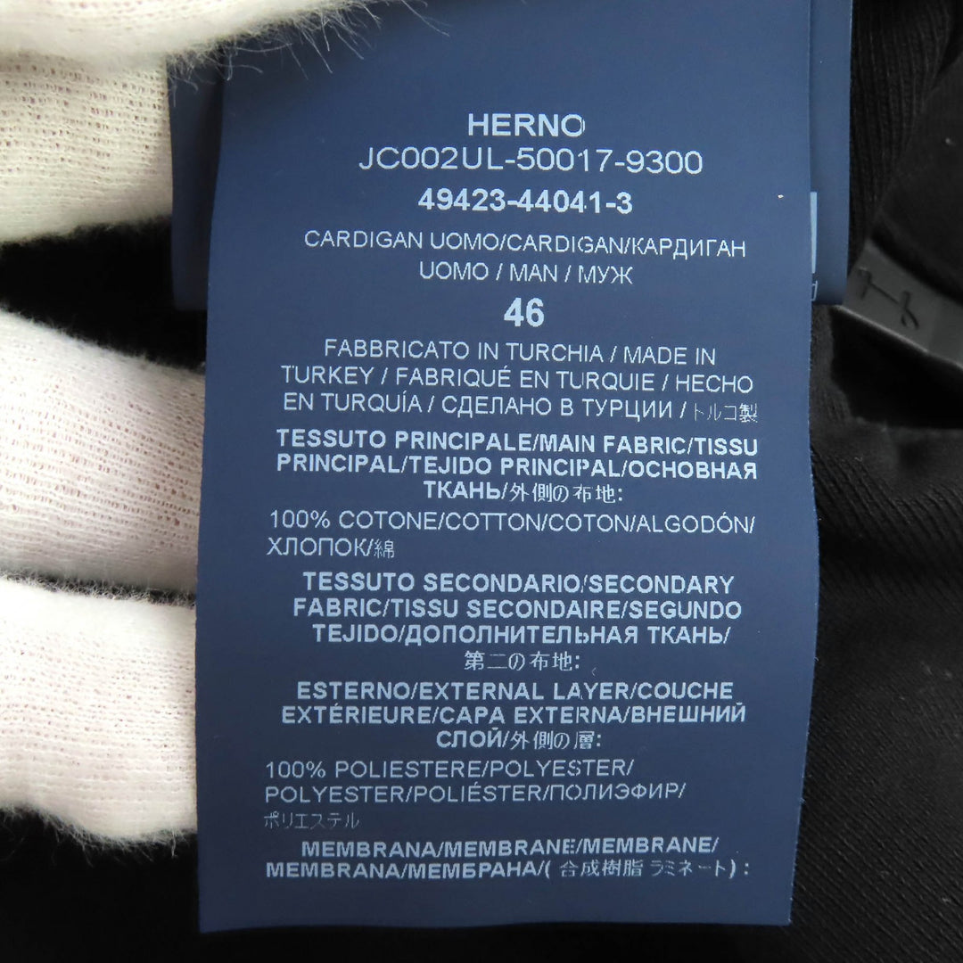 Discounted Very Good Herno Jacket Logo cotton sweatshirt with zip closure 46 JC002UL-50017