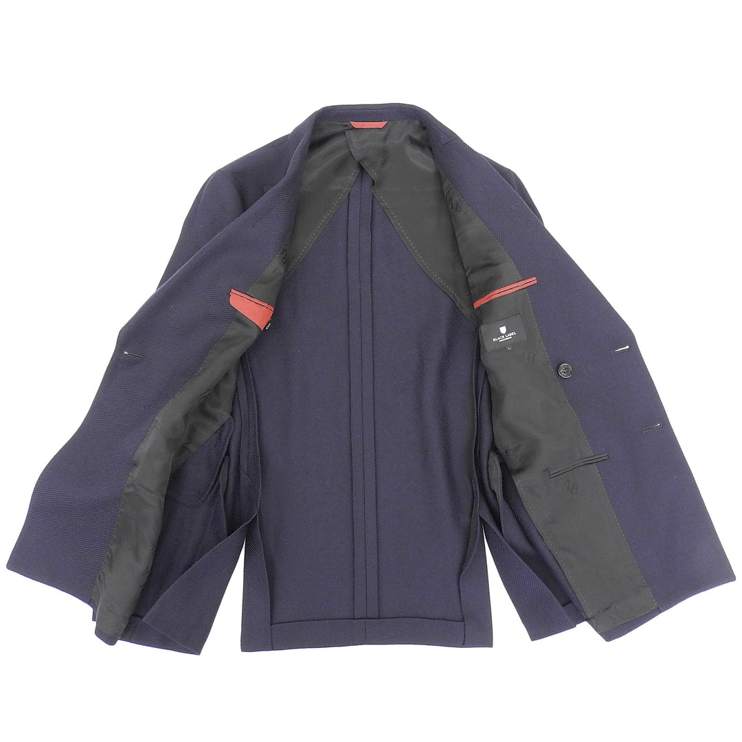 Excellent BLACK LABELCRESTBRIDGE Jacket Dark navy wool mens L 51D70-870-29