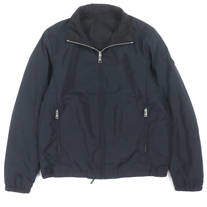 Very Good PRADA Jacket black recycled polyester mens 46 SGB223