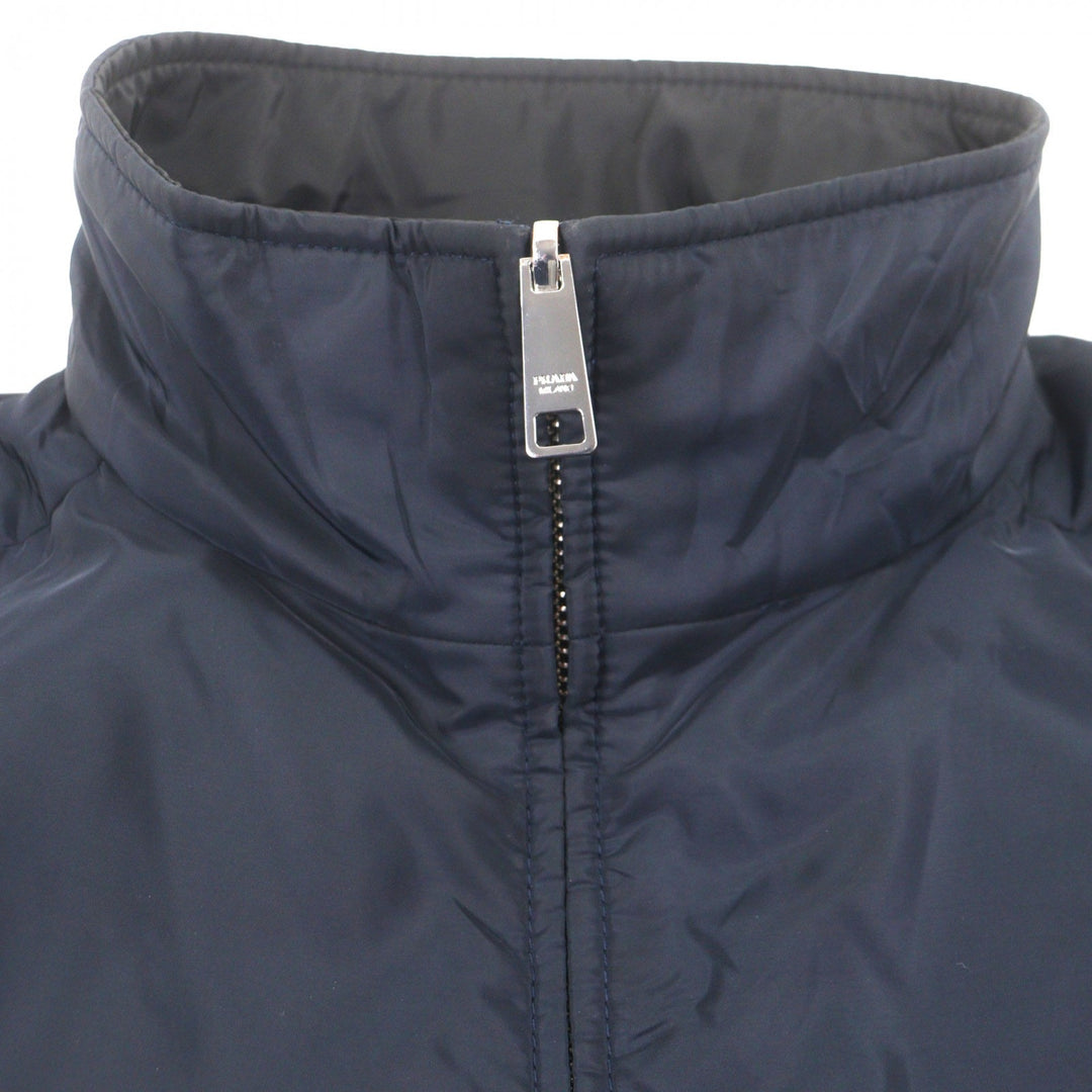 Very Good PRADA Jacket black recycled polyester mens 46 SGB223