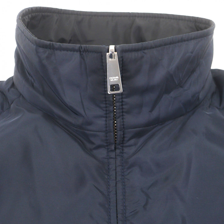Very Good PRADA Jacket black recycled polyester mens 46 SGB223