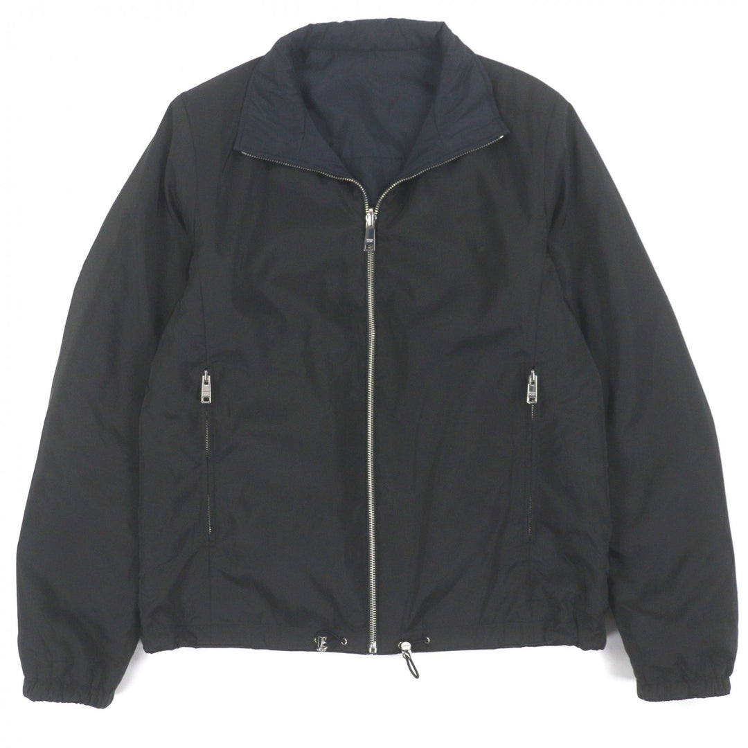 Very Good PRADA Jacket black recycled polyester mens 46 SGB223