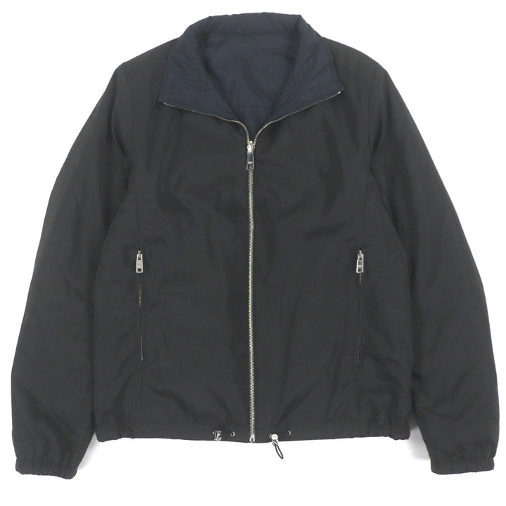 Very Good PRADA Jacket black recycled polyester mens 46 SGB223