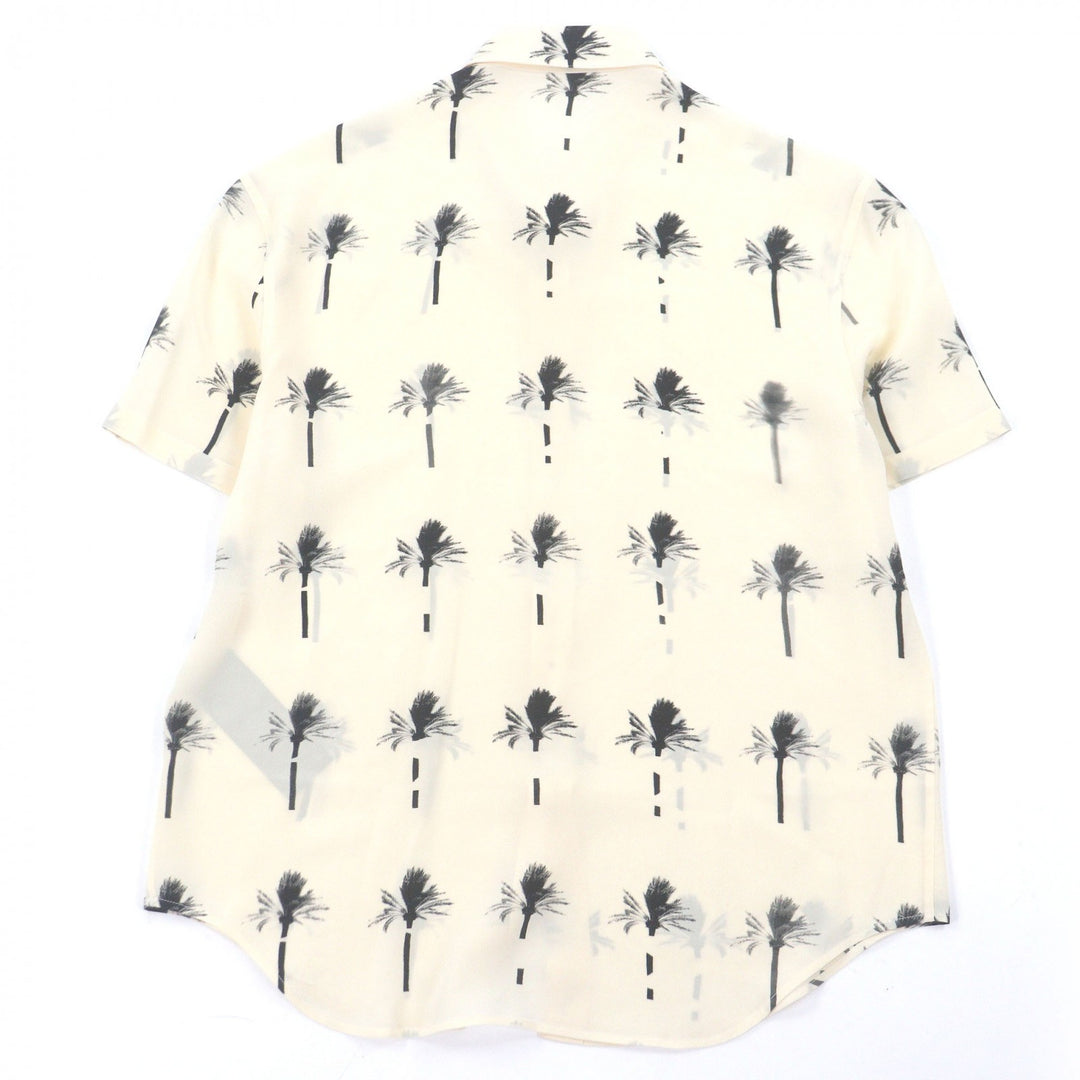 Excellent SAINT LAURENT PARIS Short sleeve shirt Palm tree