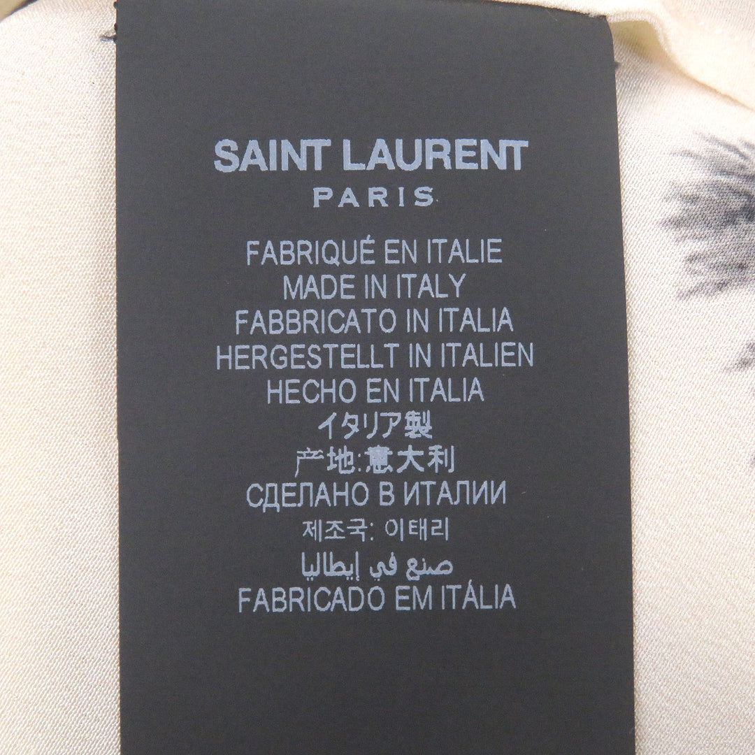 Excellent SAINT LAURENT PARIS Short sleeve shirt Palm tree