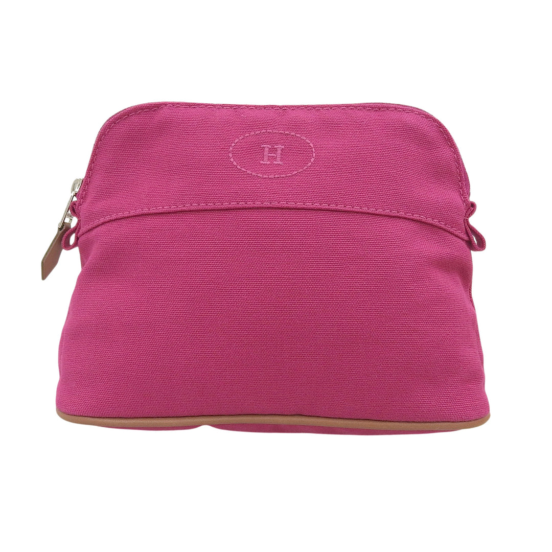 Pristine HERMES Pouch Bored Pouch PM pink cotton Women