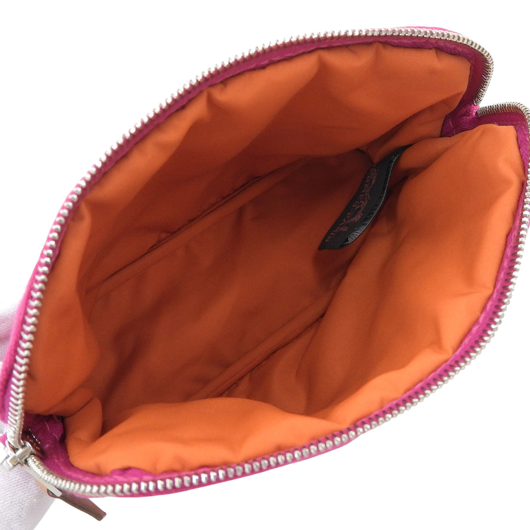 Pristine HERMES Pouch Bored Pouch PM pink cotton Women