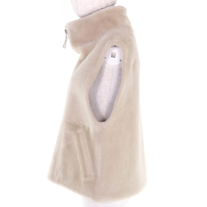 Pristine HERMES Best beige Sheep leather Women 38 5H1229D5