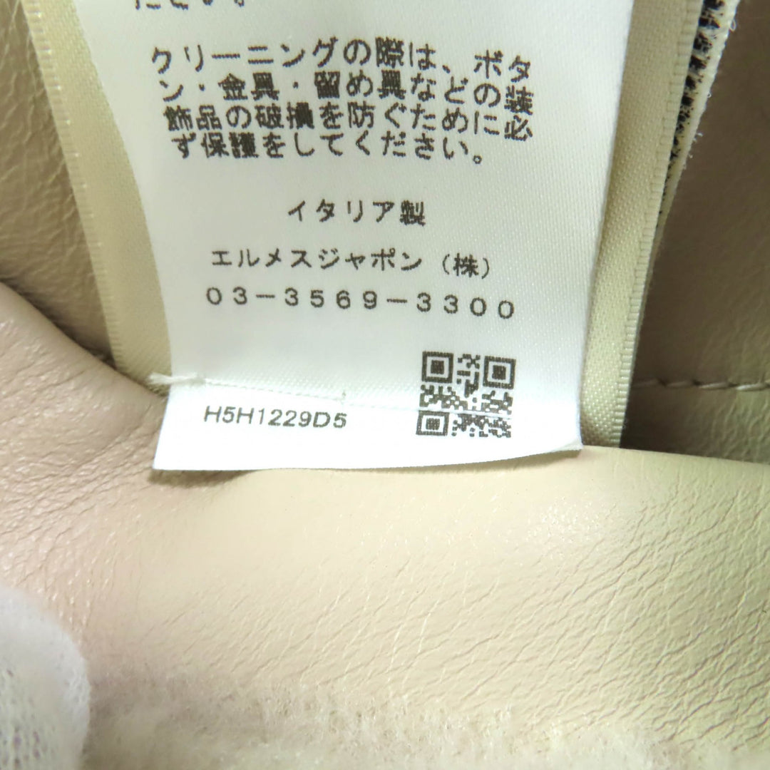 Pristine HERMES Best beige Sheep leather Women 38 5H1229D5