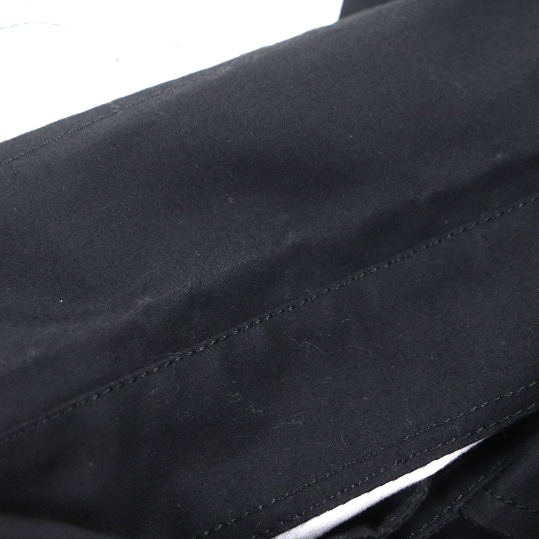 Great BURBERRY Short sleeve shirt black cotton mens S 8051924