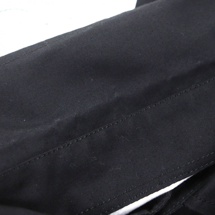 Great BURBERRY Short sleeve shirt black cotton mens S 8051924