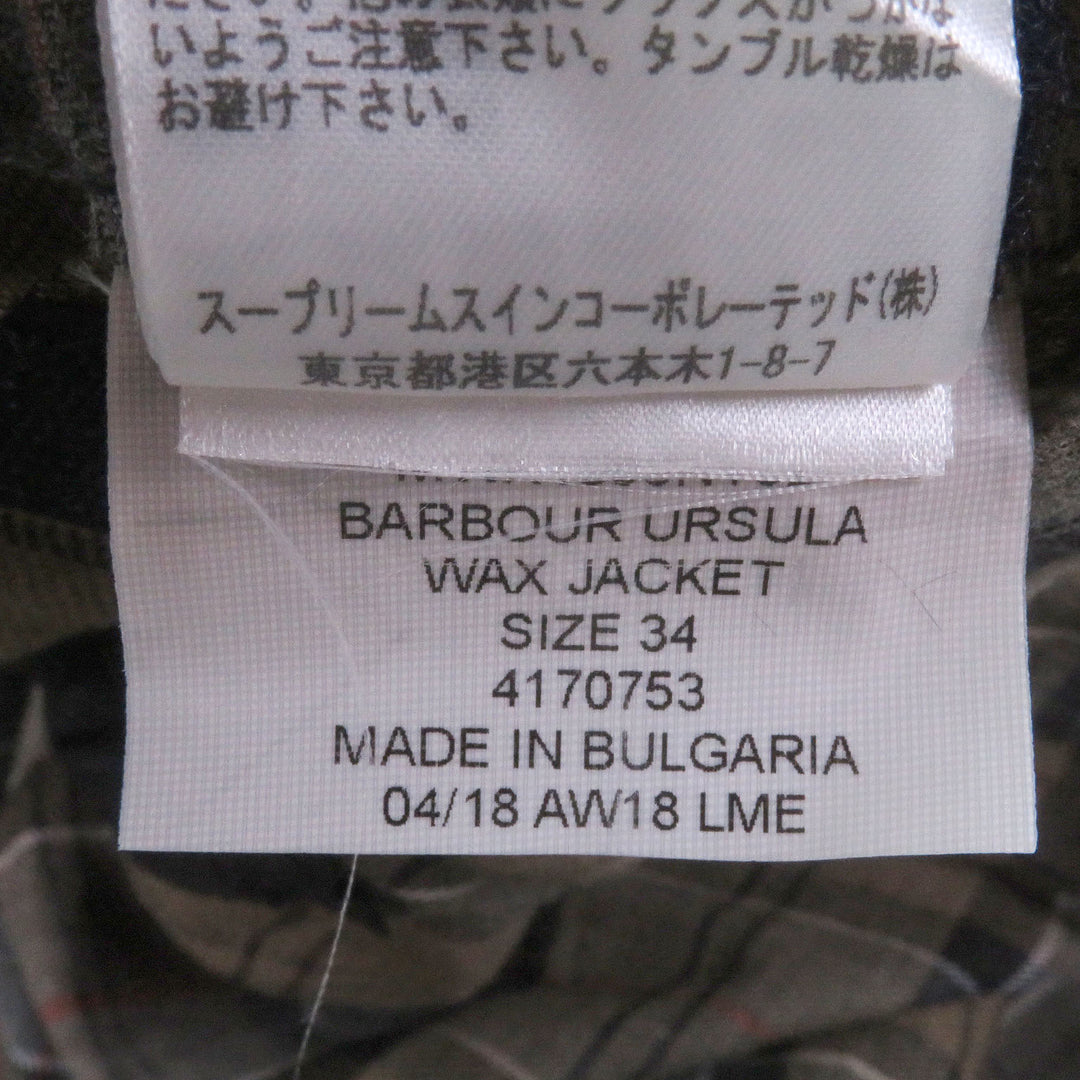 Great Barbour Jacket URSULA WAXJACKET Oiled corduroy collar