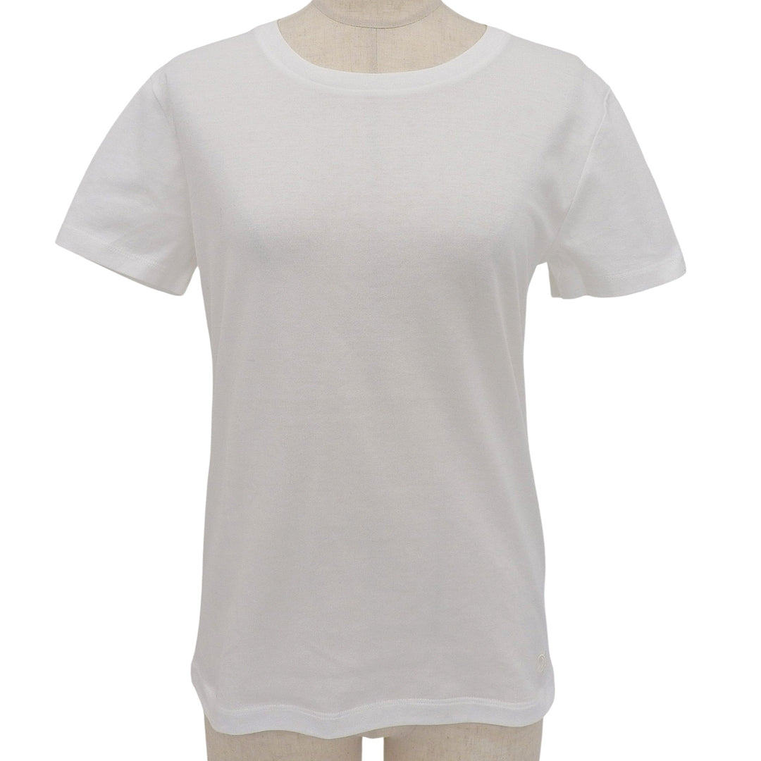 Excellent CELINE Short sleeve T-shirt white cotton Women XS 2X45C671Q