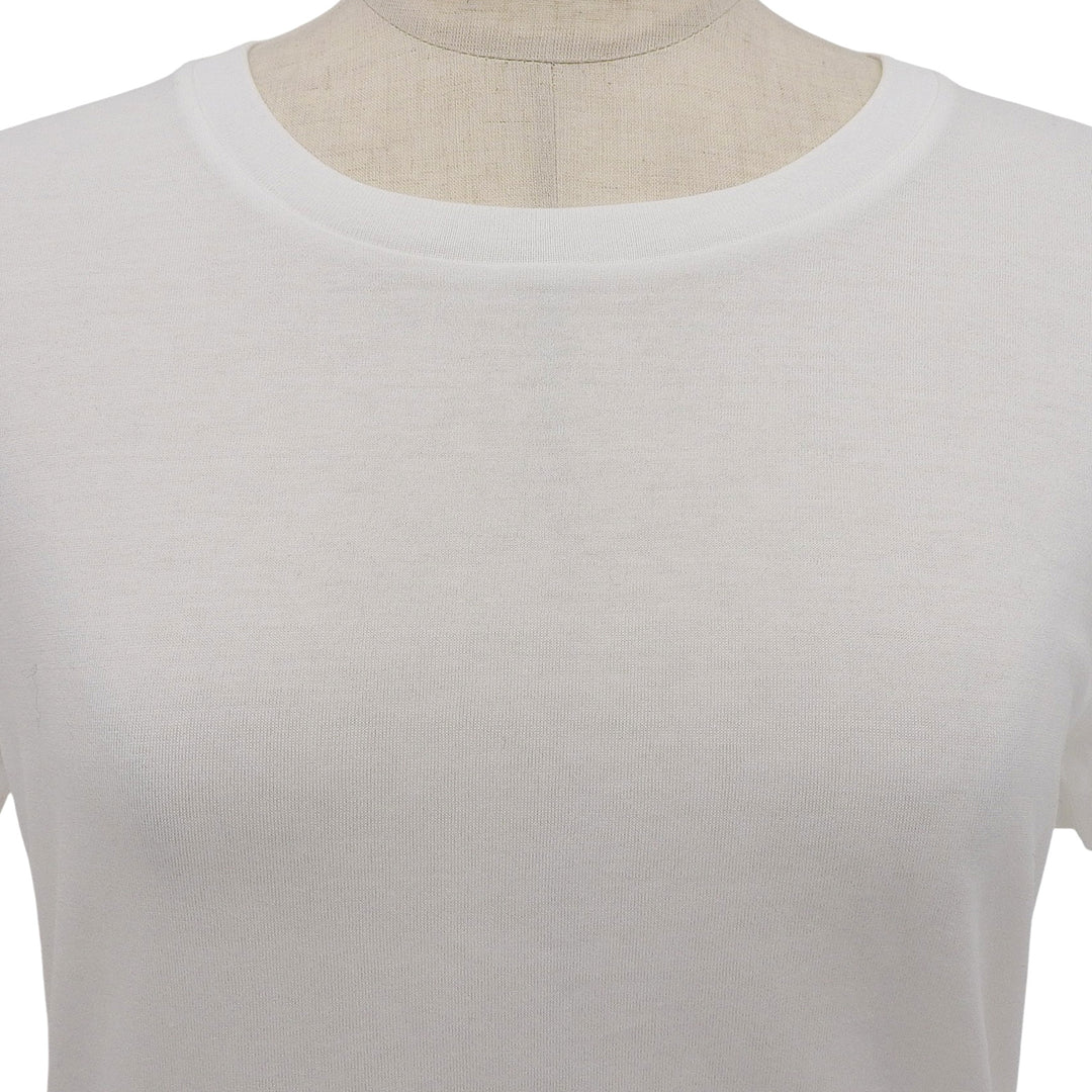 Excellent CELINE Short sleeve T-shirt white cotton Women XS 2X45C671Q