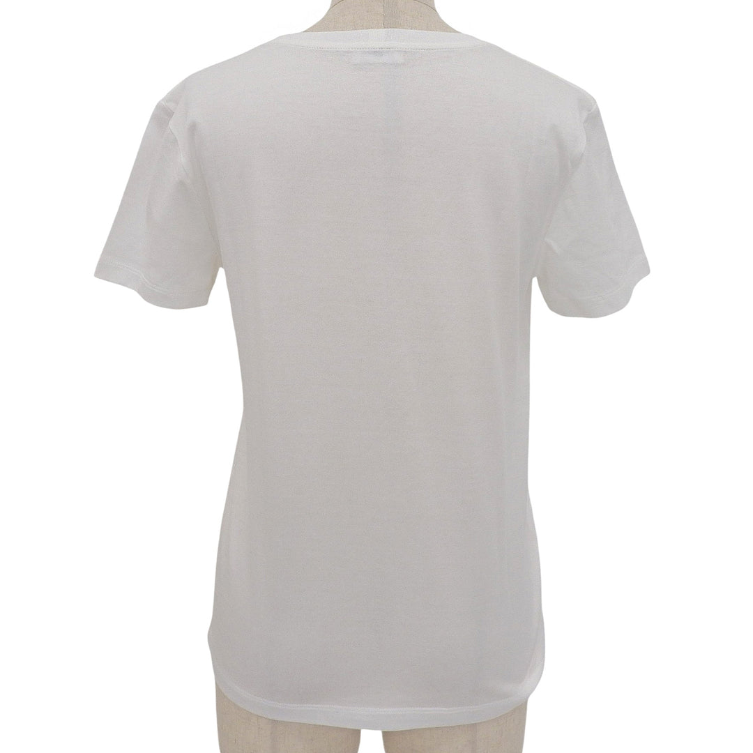 Excellent CELINE Short sleeve T-shirt white cotton Women XS 2X45C671Q