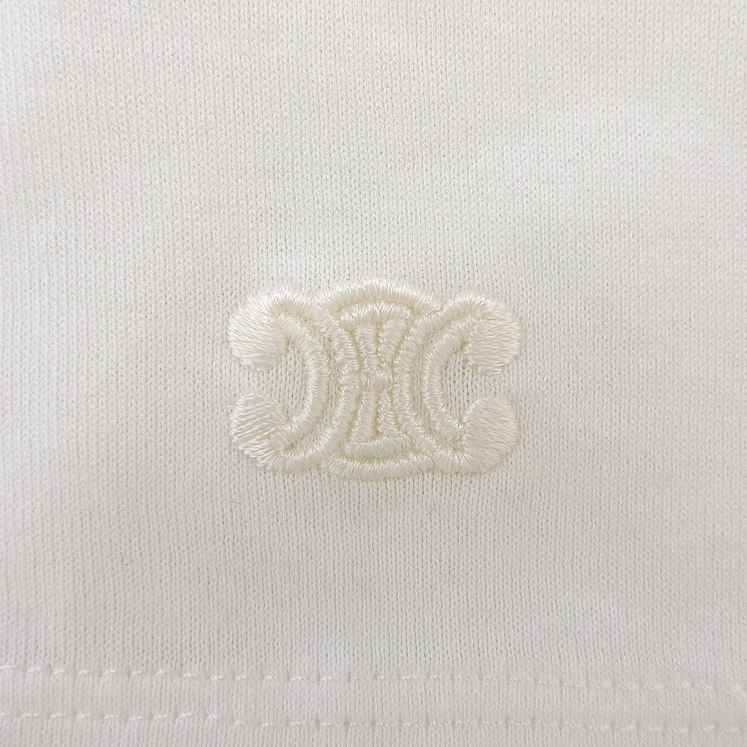 Excellent CELINE Short sleeve T-shirt white cotton Women XS 2X45C671Q