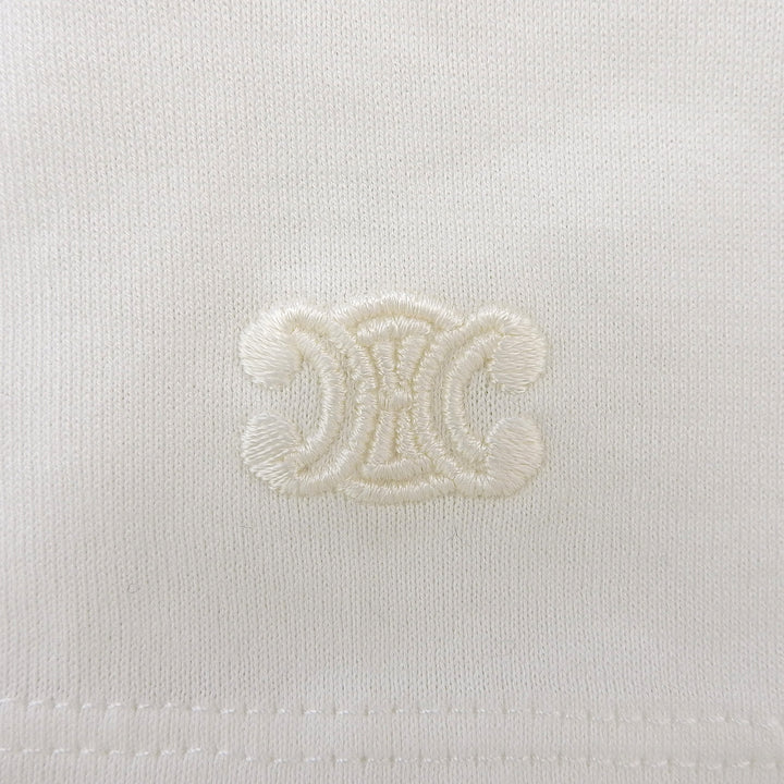 Excellent CELINE Short sleeve T-shirt white cotton Women XS 2X45C671Q