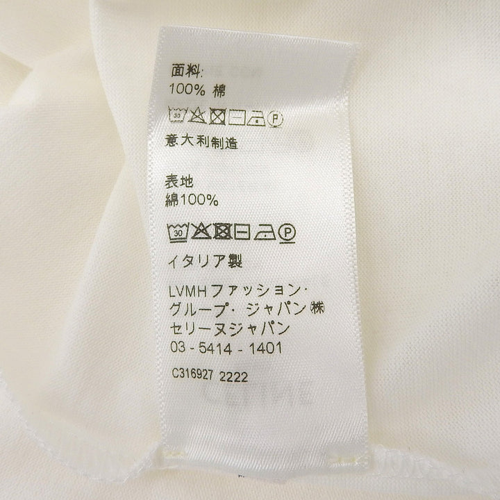Excellent CELINE Short sleeve T-shirt white cotton Women XS 2X45C671Q