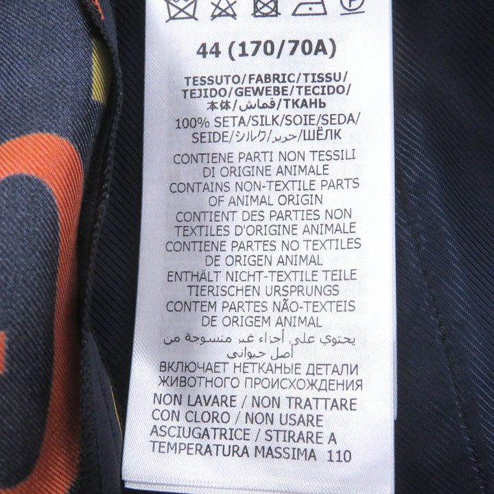 Excellent GUCCI Shorts GG logo all-over pattern Navy silk mens